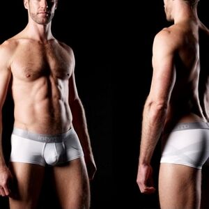 Intymen Wave Boxer brief sexy mens underwear White size medium